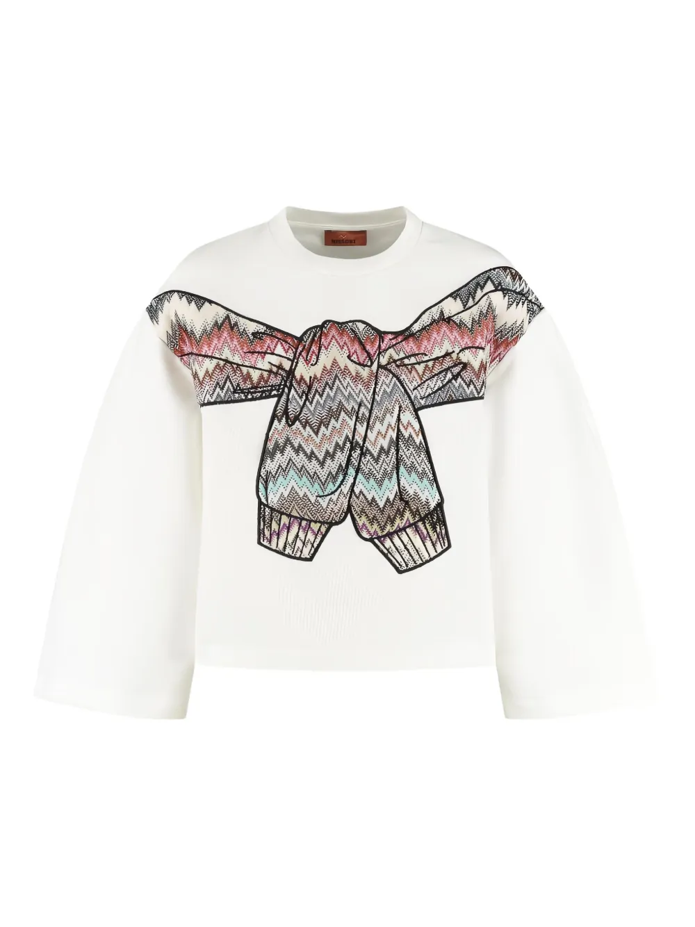Missoni Kids bow-detail sweatshirt Wit