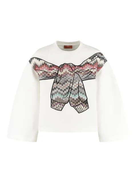 Missoni Kids bow-detail sweatshirt