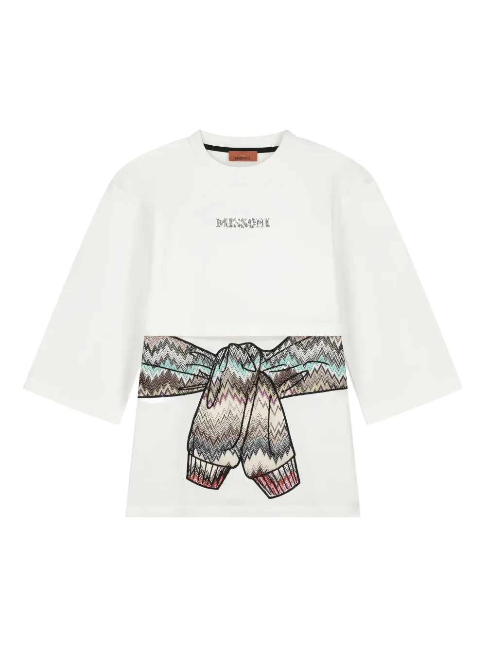 Missoni Kids Jurk met print Beige