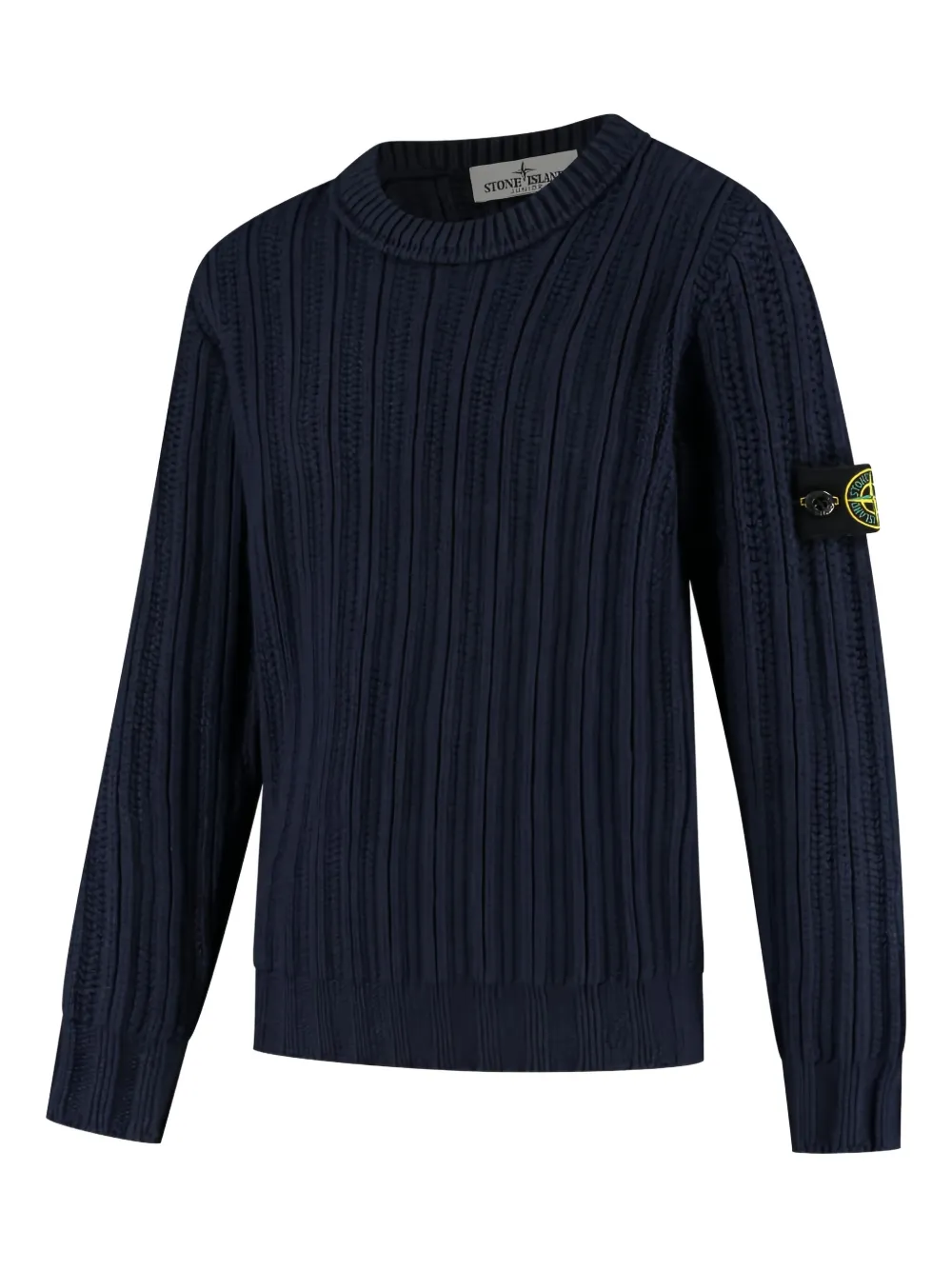 Stone Island Junior ribbed crew-neck sweater | Boys Knitwear | Image 2