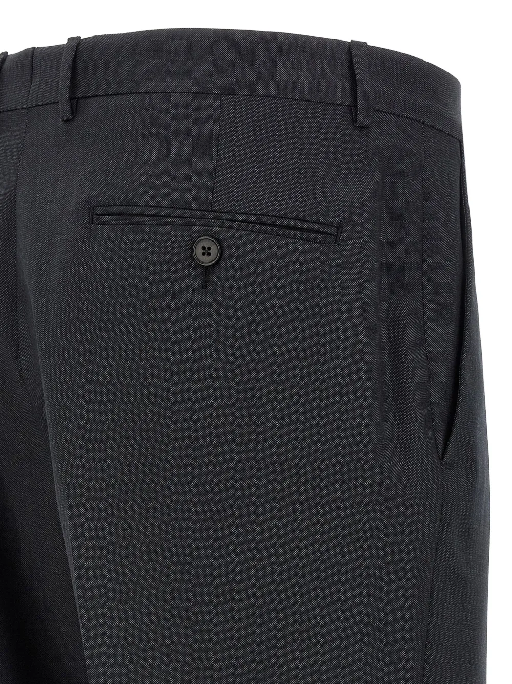 Zegna Wollen pak met enkele rij knopen Zwart