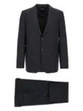 Zegna single-breasted wool suit - Black