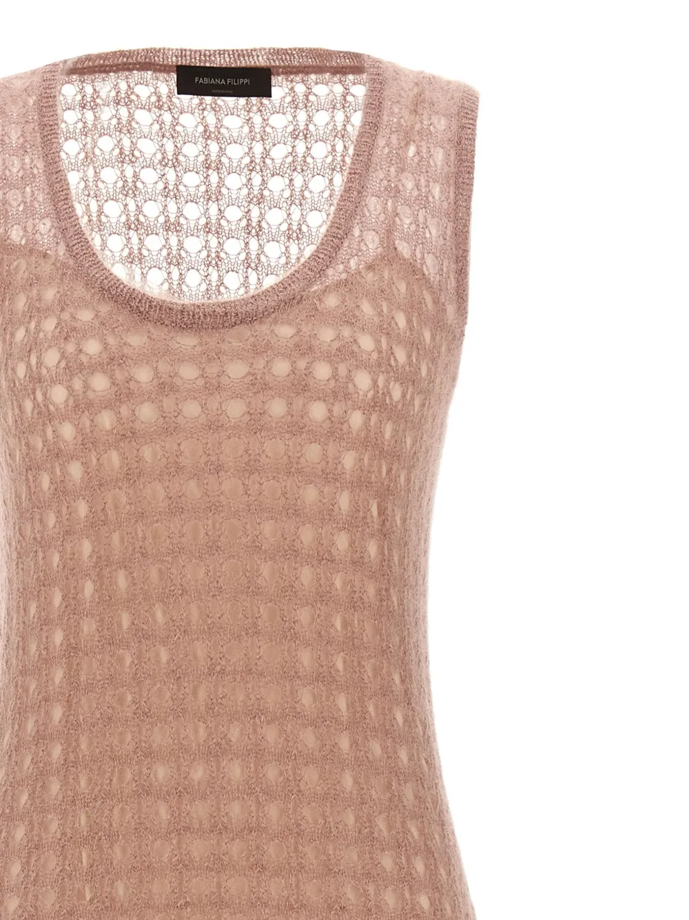 Fabiana Filippi open-knit maxi dress Roze