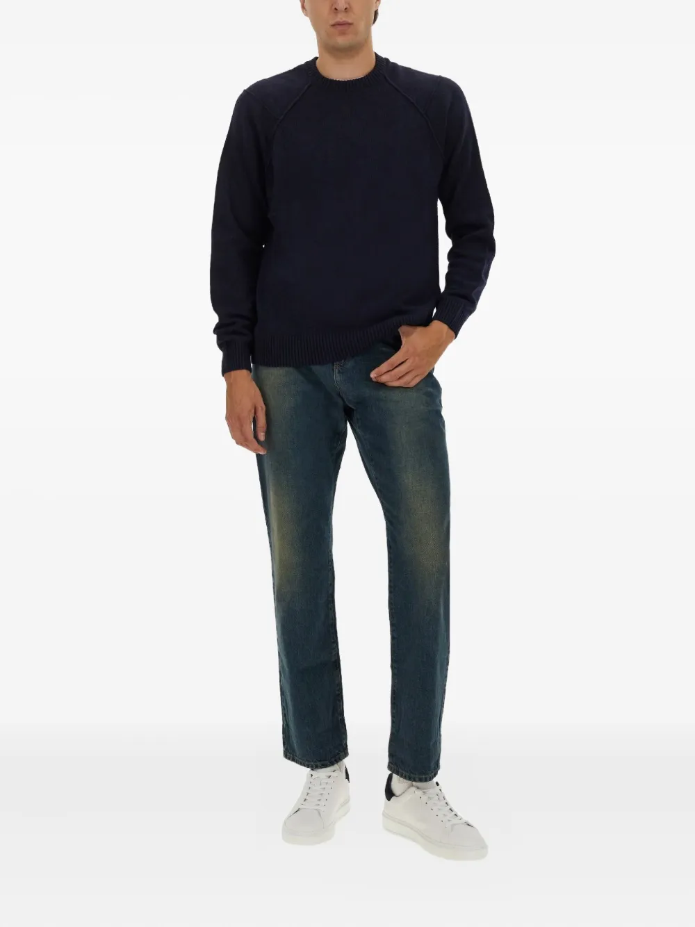 Woolrich raglan-knit sweater - Blauw