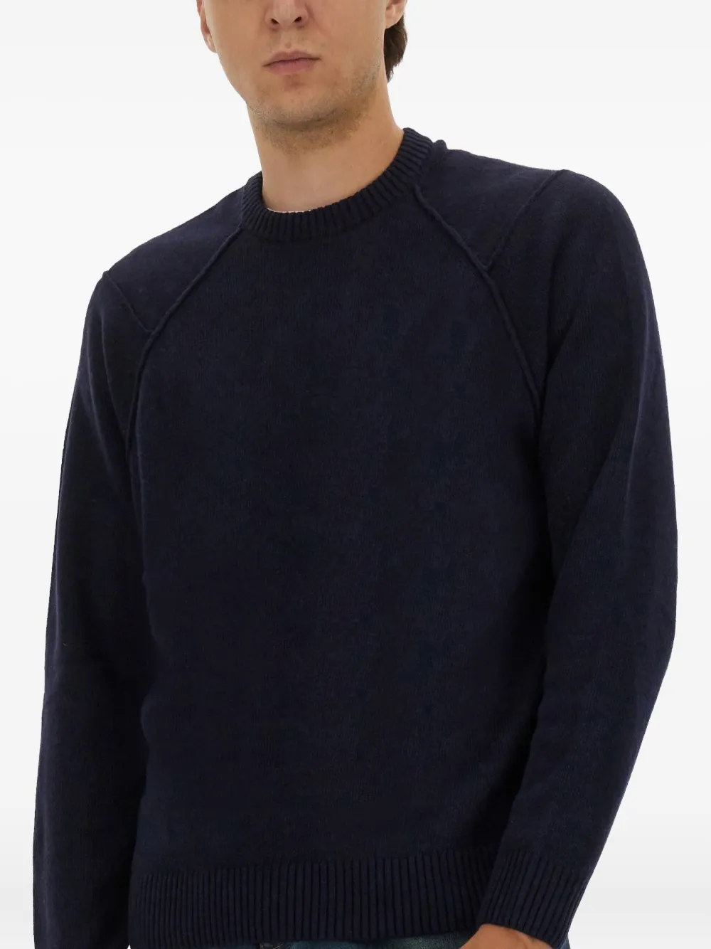 Woolrich Raglan gebreide trui Blauw