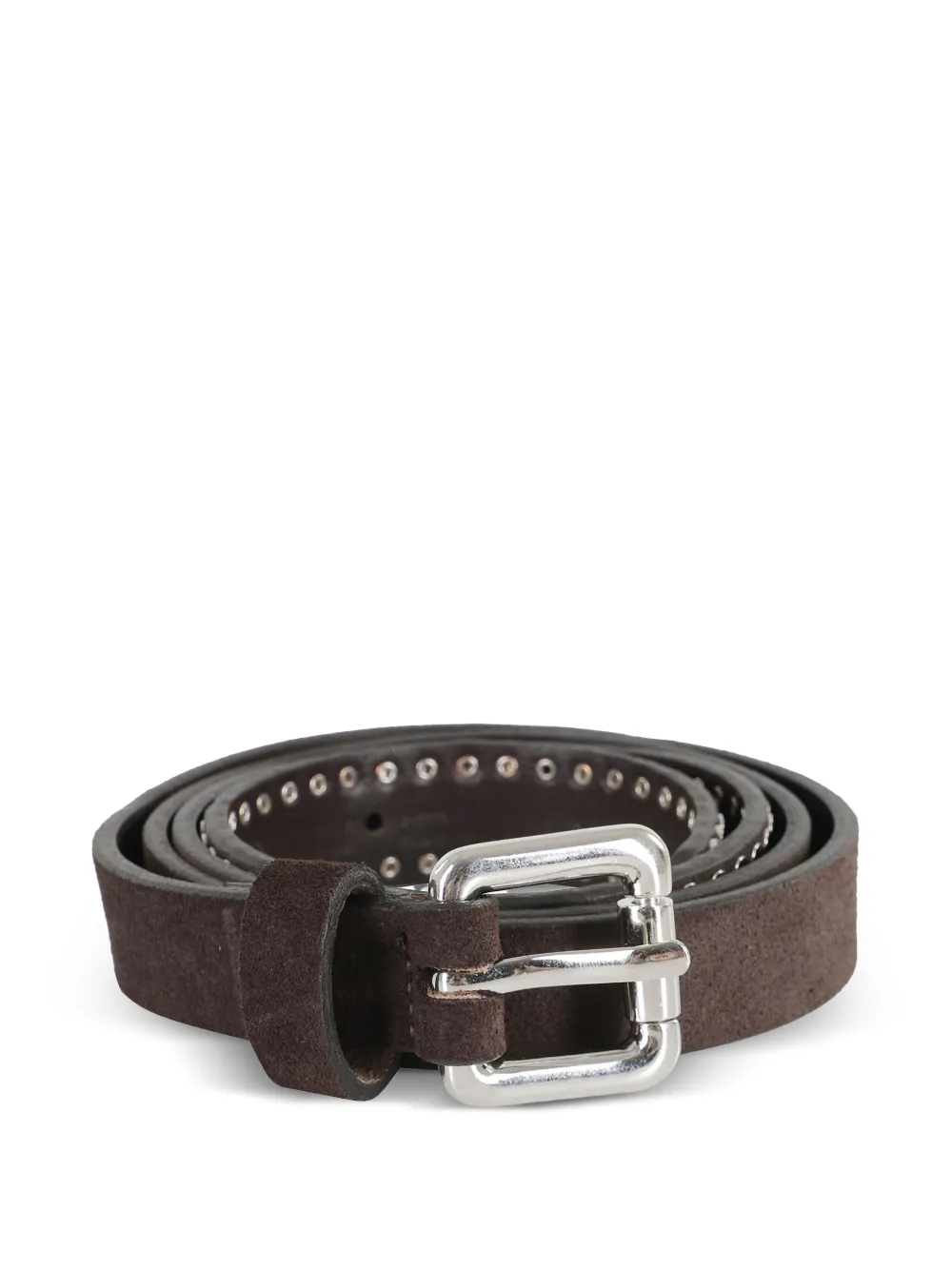 Tela studded suede belt - Bruin