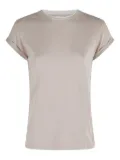 Eleventy rolled-cuff cotton T-shirt - Neutrals