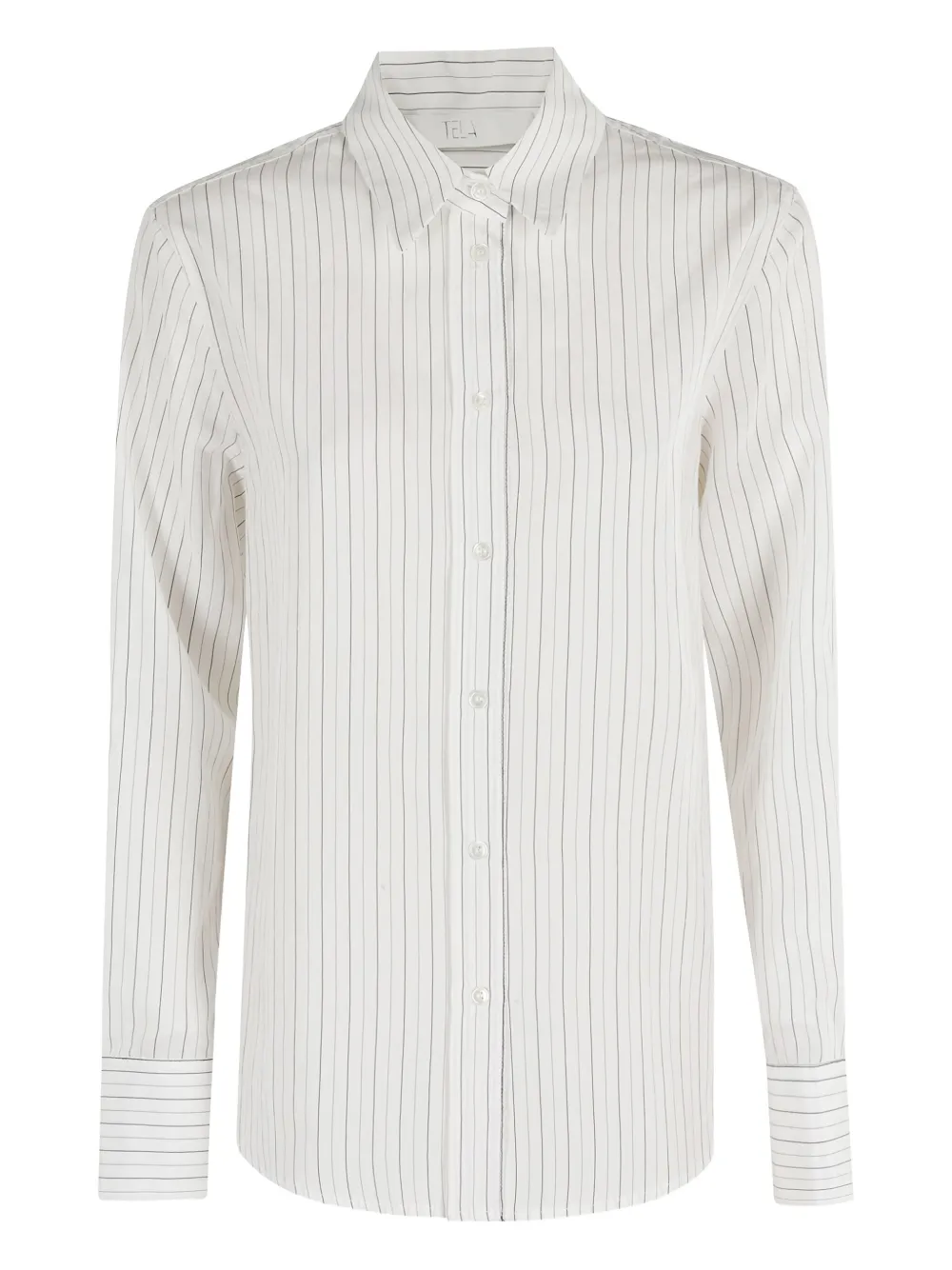 stripe-pattern shirt