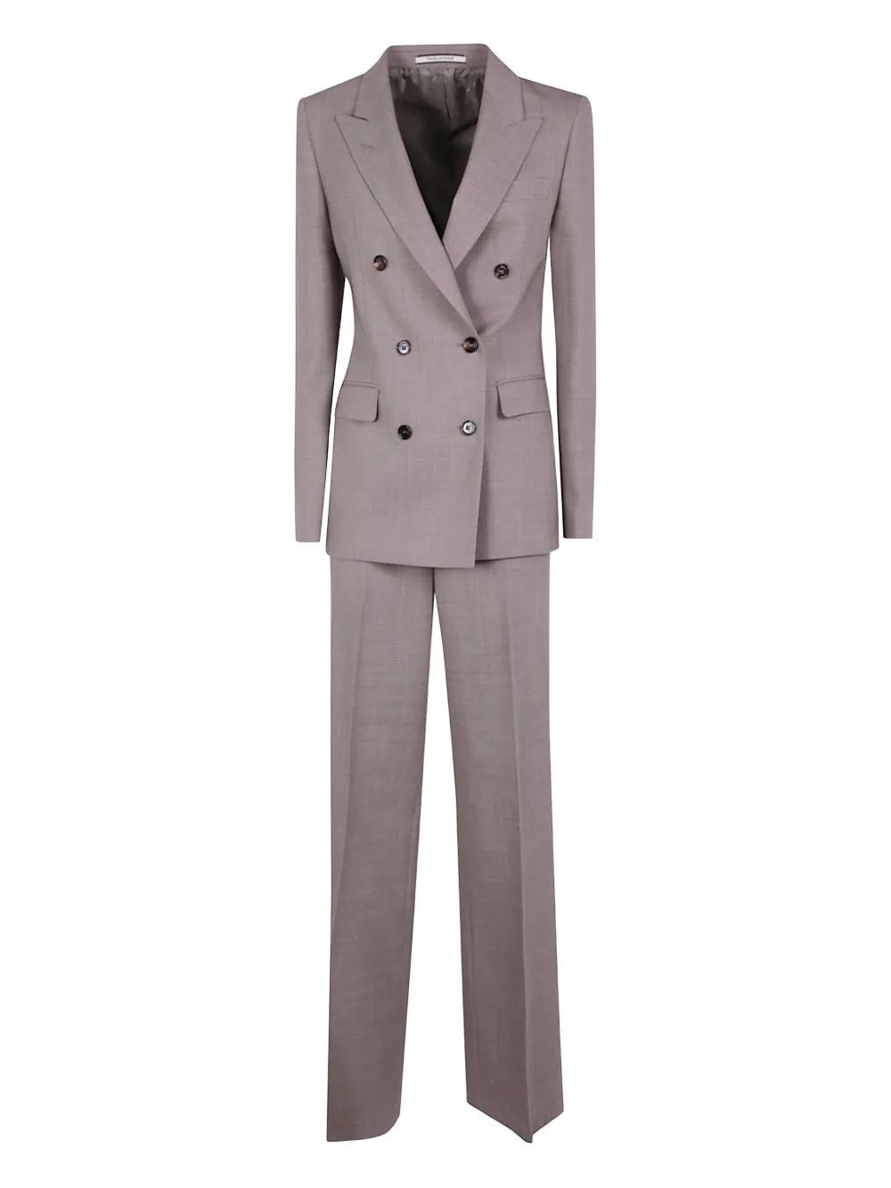 double-breasted wool suit
