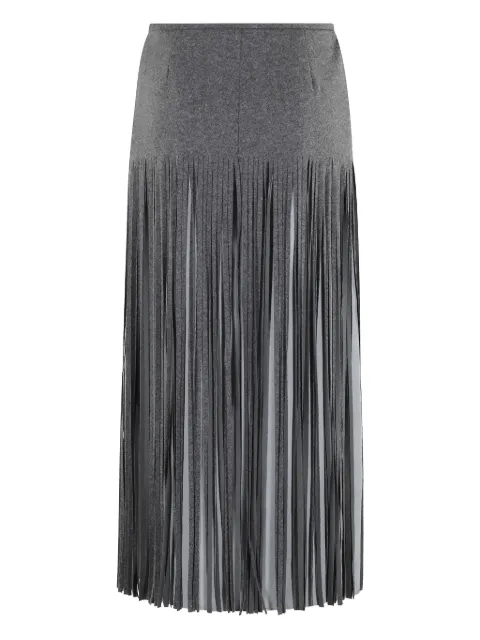 Tela fringe-detail midi skirt