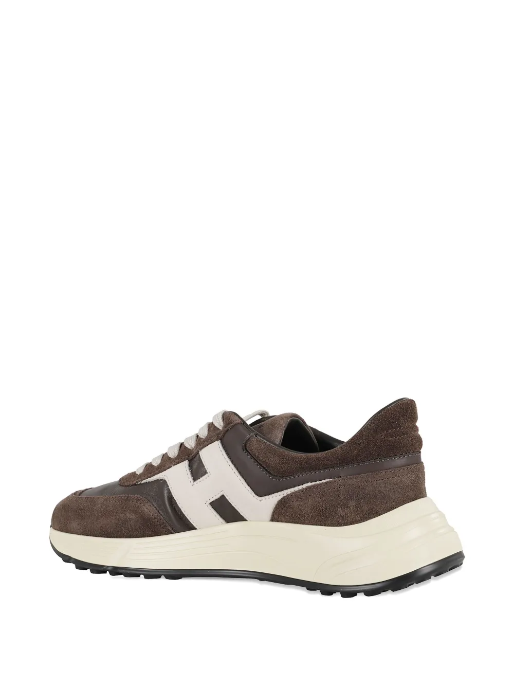 Hogan suede lace-up sneakers Brown