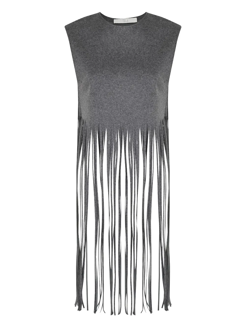 fringed-hem tank top
