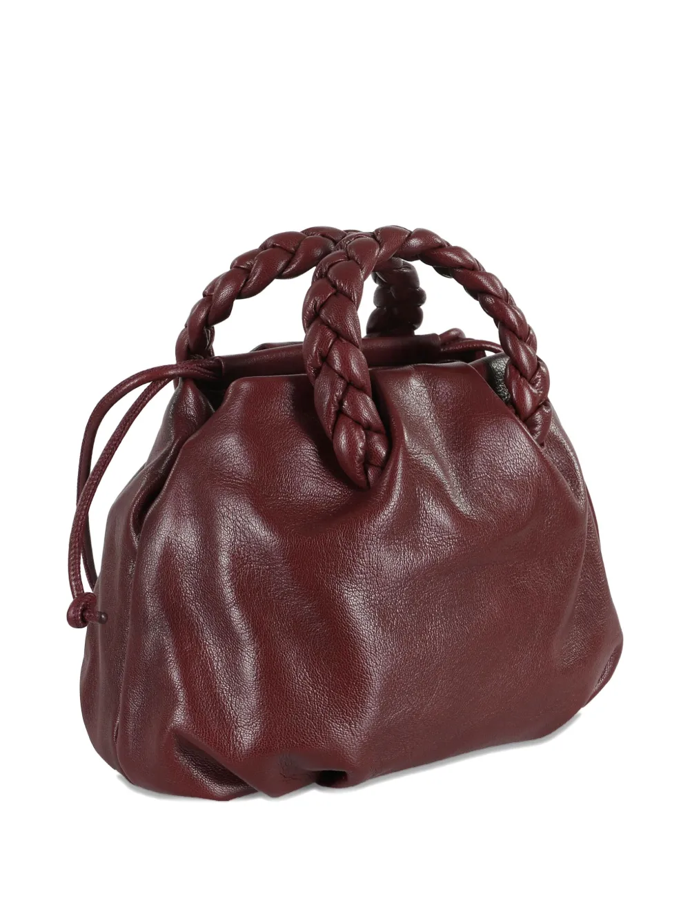 Hereu Shopper met gevlochten handgreep Rood