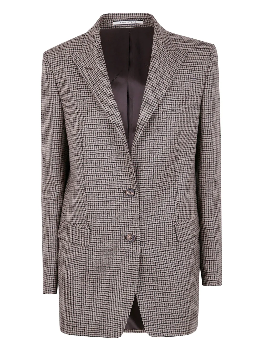houndstooth wool blazer