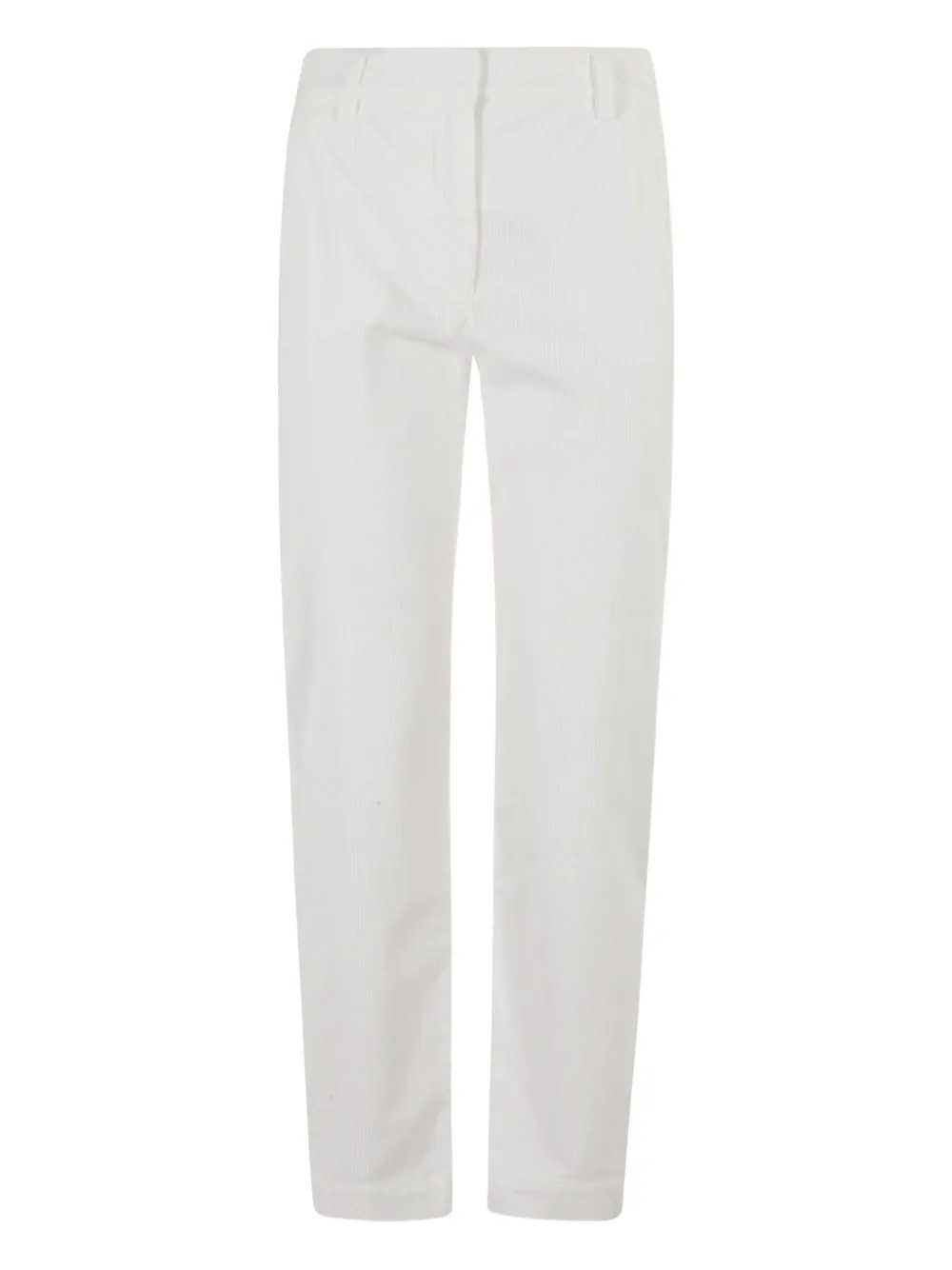 Eleventy belt-loops straight trousers Wit