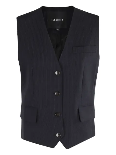 HERSKIND pinstripe sleeveless waistcoat