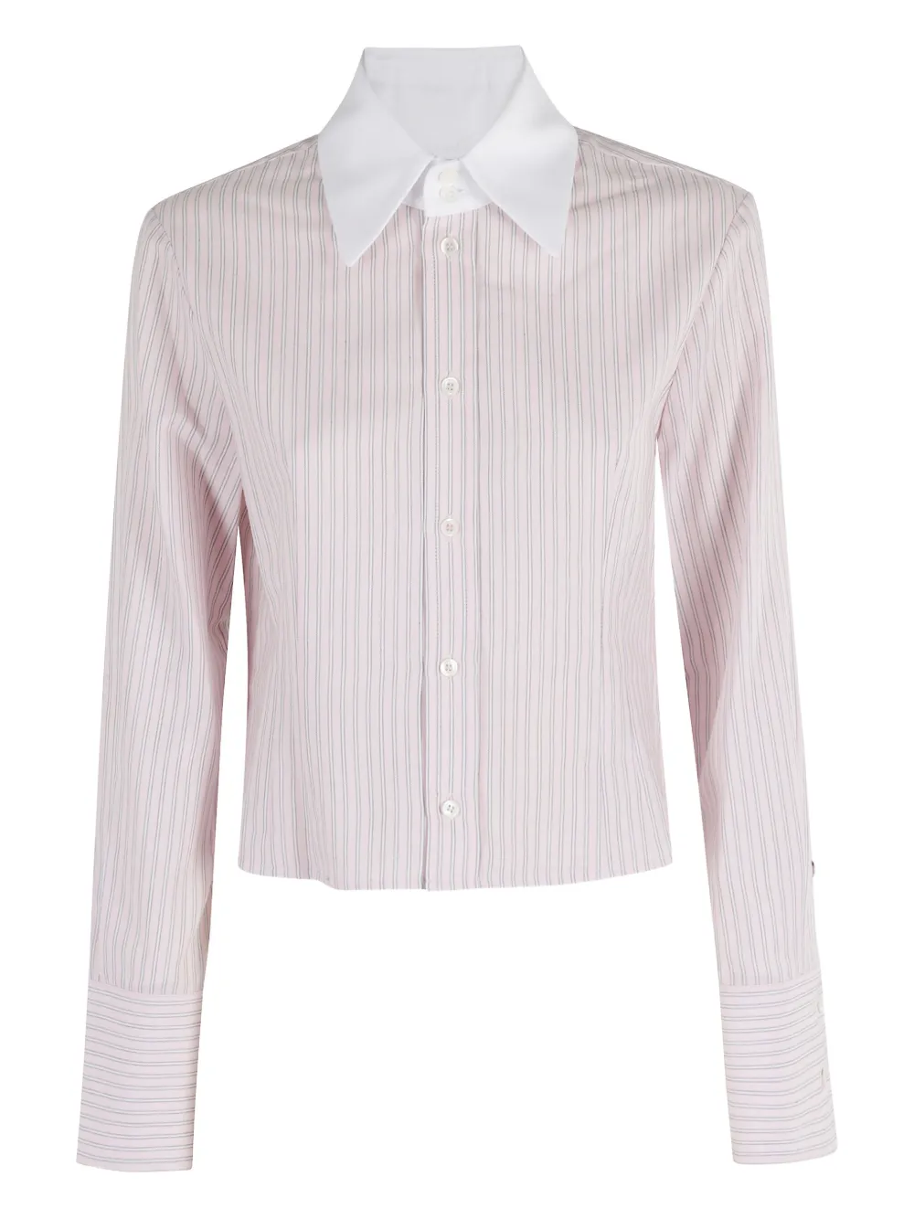 Tela Striped-pattern Long-sleeve Shirt In Pink