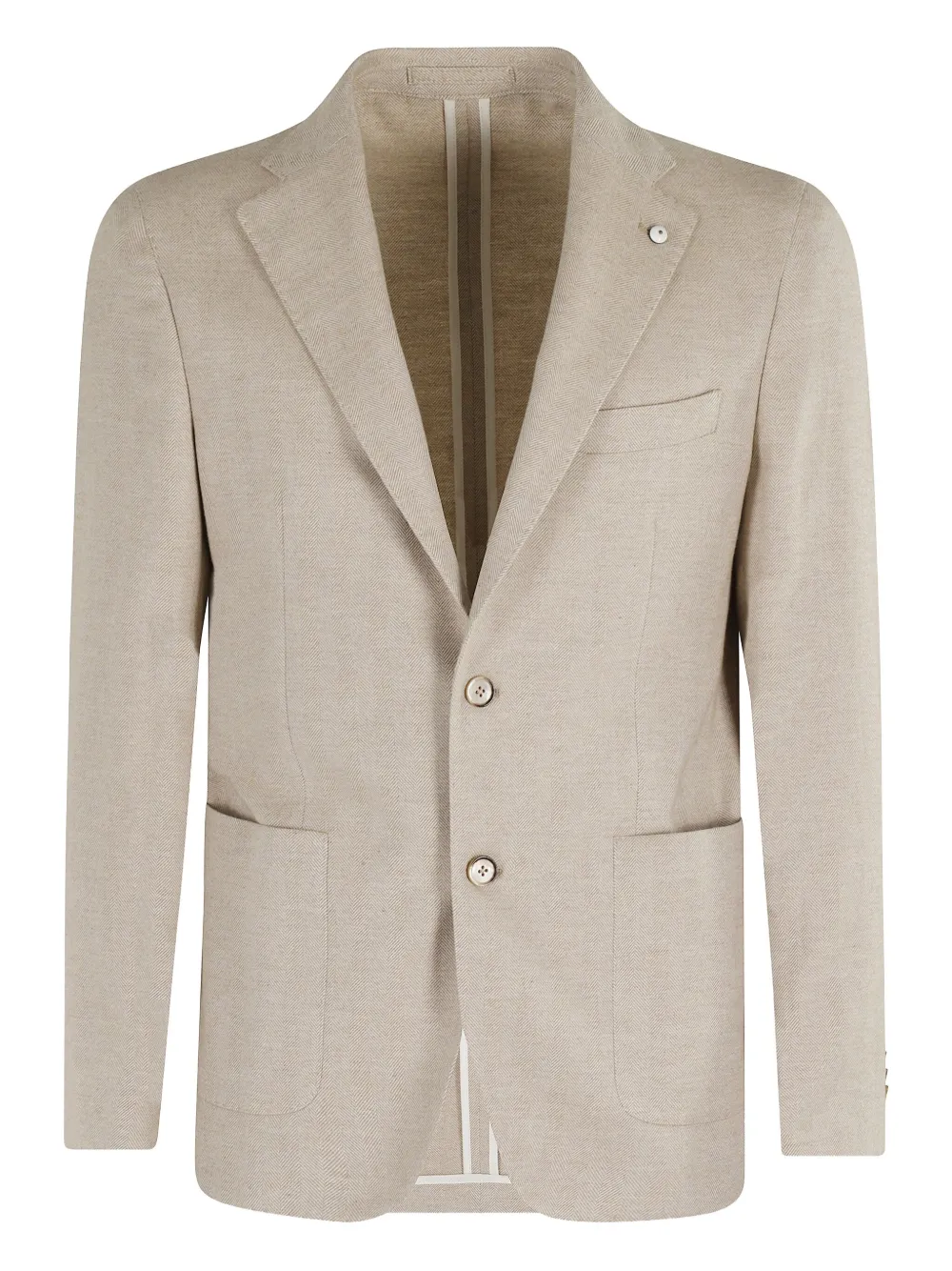 patch-pocket single-breasted blazer