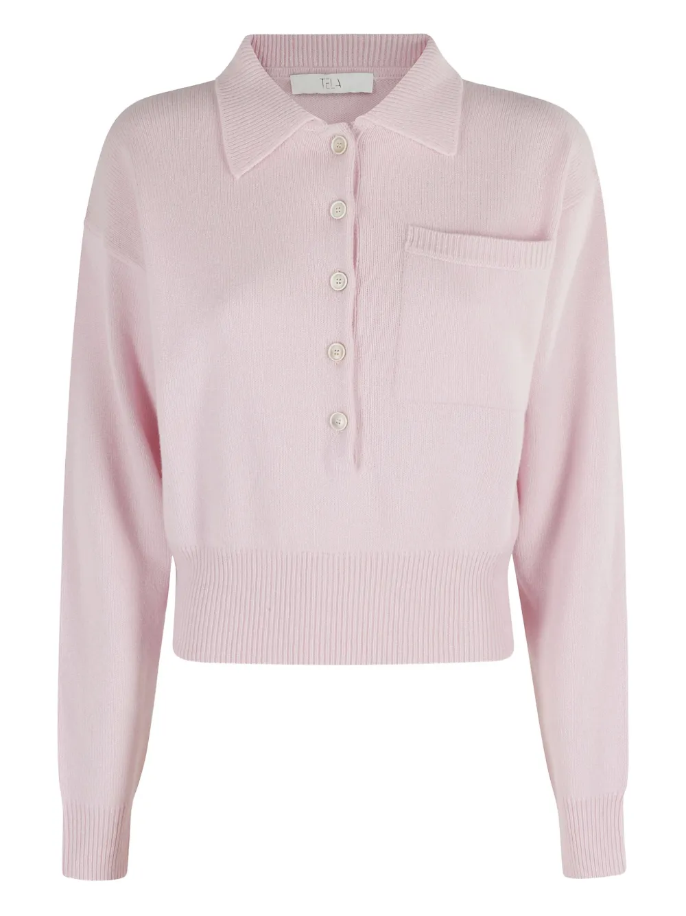 polo-neck pocket sweater