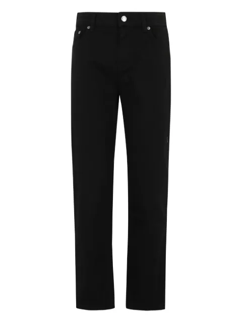 Department 5 straight logo-patch trousers