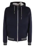 l.b.m. zip-up hooded jacket - Blue