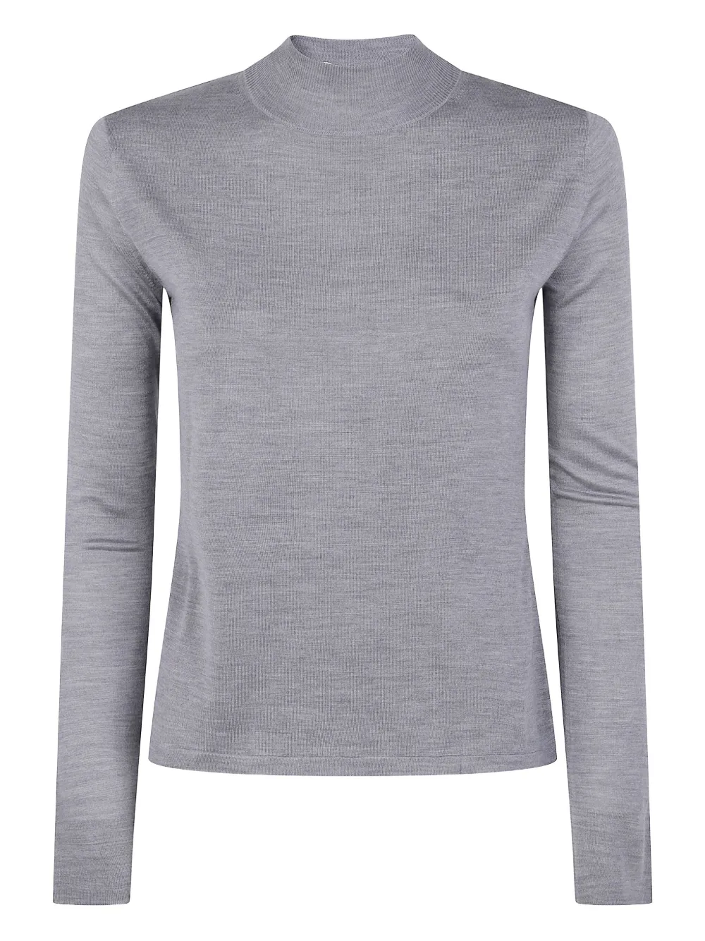 Max Mara high-neck long-sleeve sweater Grijs