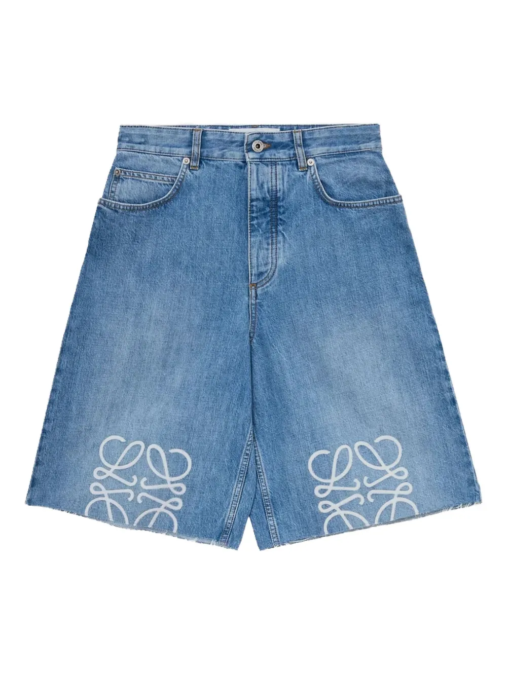 anagram frayed denim shorts