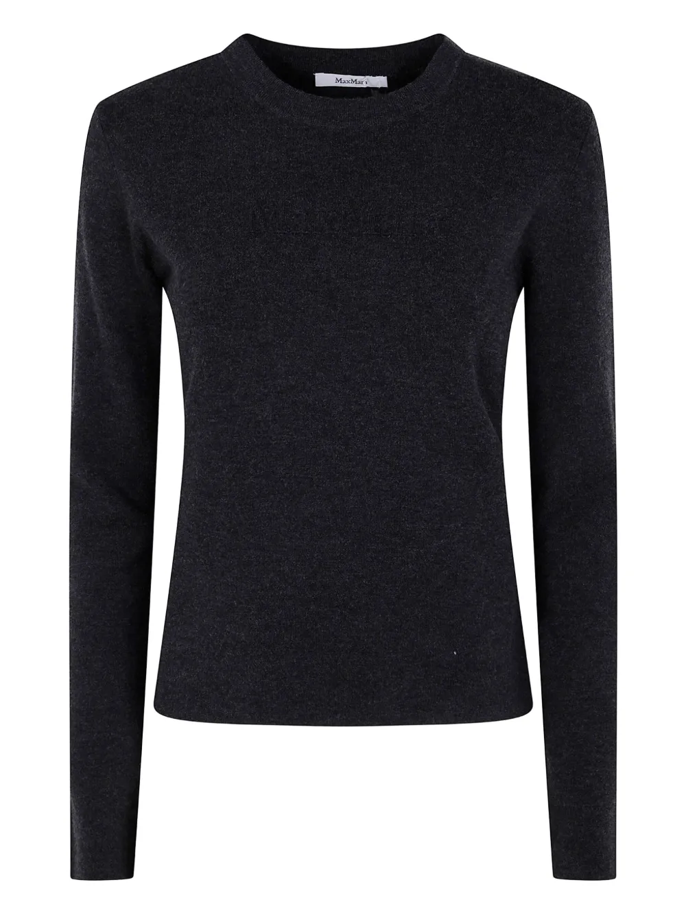 Max Mara long-sleeve round-neck sweater Grijs