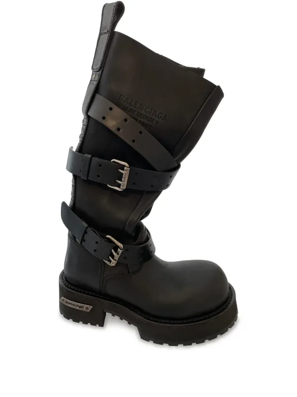 Balenciaga Venom ロングブーツ | ブラック | FARFETCH JP