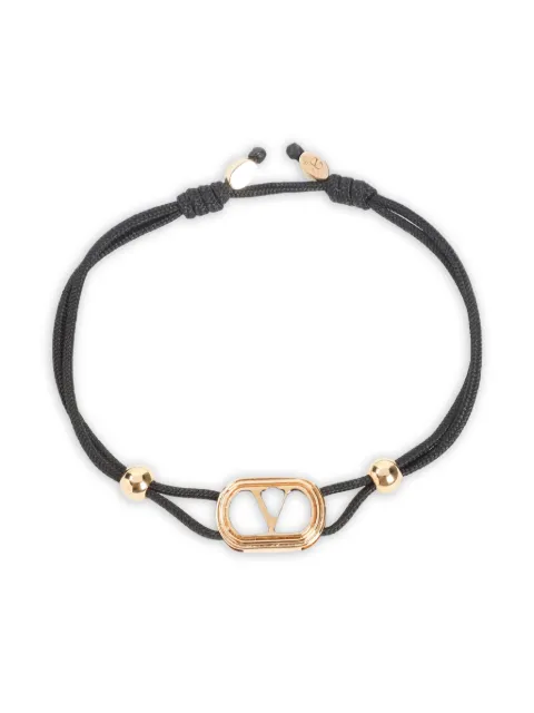 Valentino Garavani gold-tone black-stone bracelet