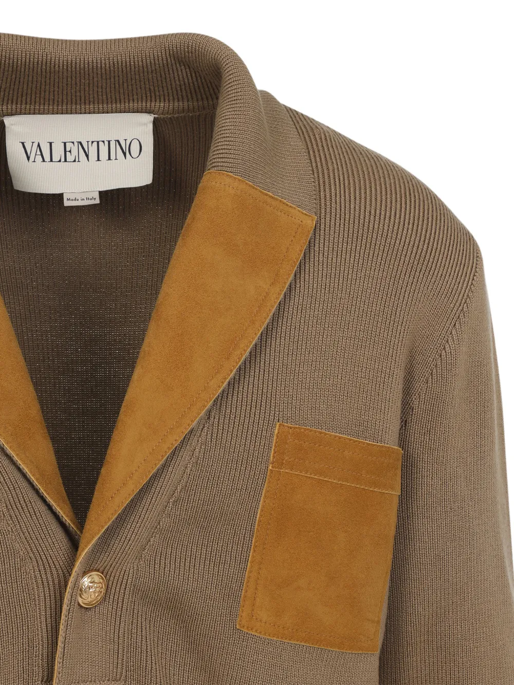 Valentino Garavani panelled cardigan Bruin