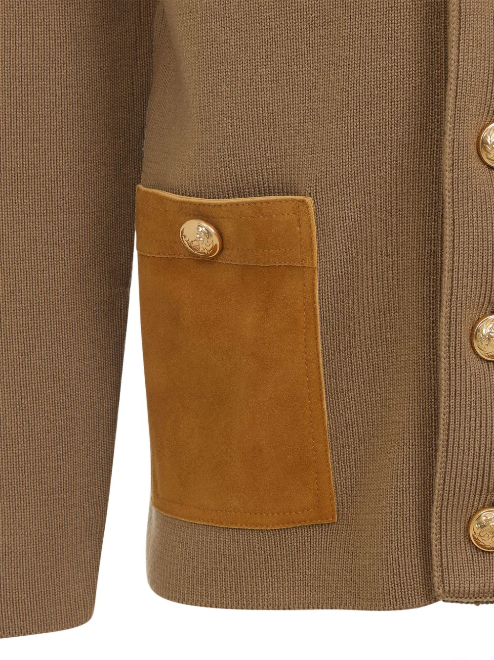 Valentino Garavani panelled cardigan Bruin