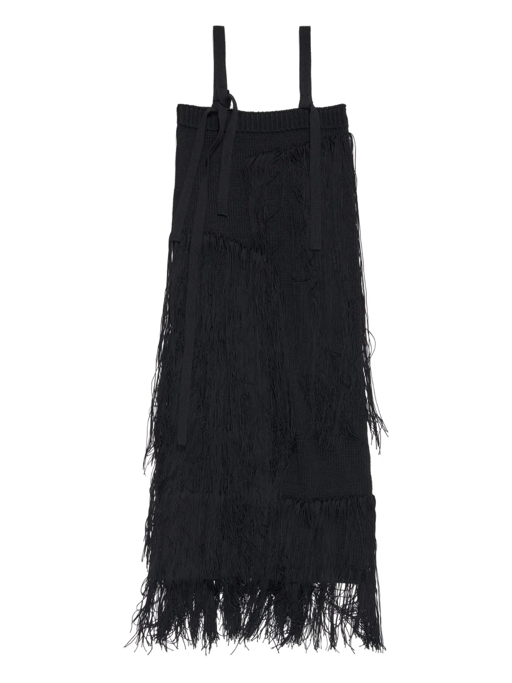 Bimba y Lola knit fringed midi day dress - ブラック Bimba y Lola knit fringed midi day dress - ブラック