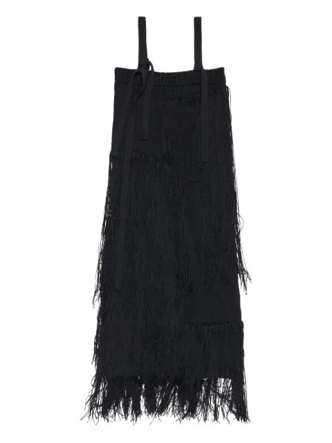 Bimba y Lola knit fringed midi day dress