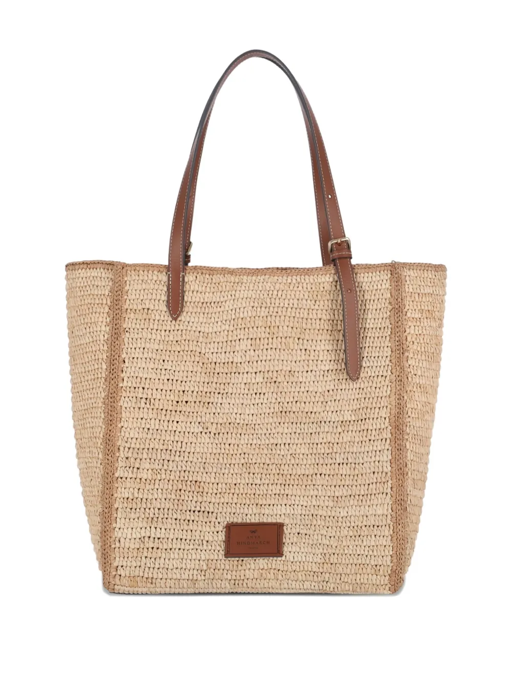 Anya Hindmarch Eyes shopper met leren handgrepen - Beige