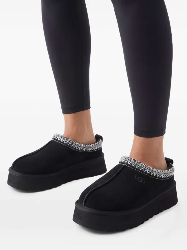 UGG Slipper Tazz II Com Salto 44mm | Preto | FARFETCH BR