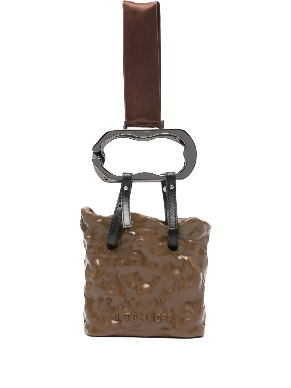 carabiner-handle tote bag