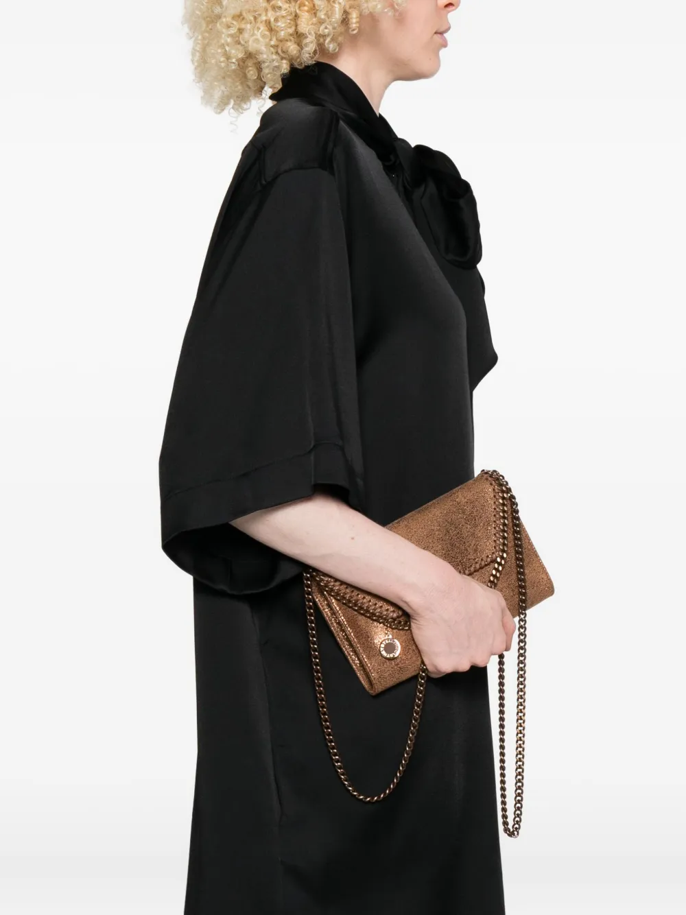 Stella McCartney Falabella chain-trimmed cross-body bag Bruin