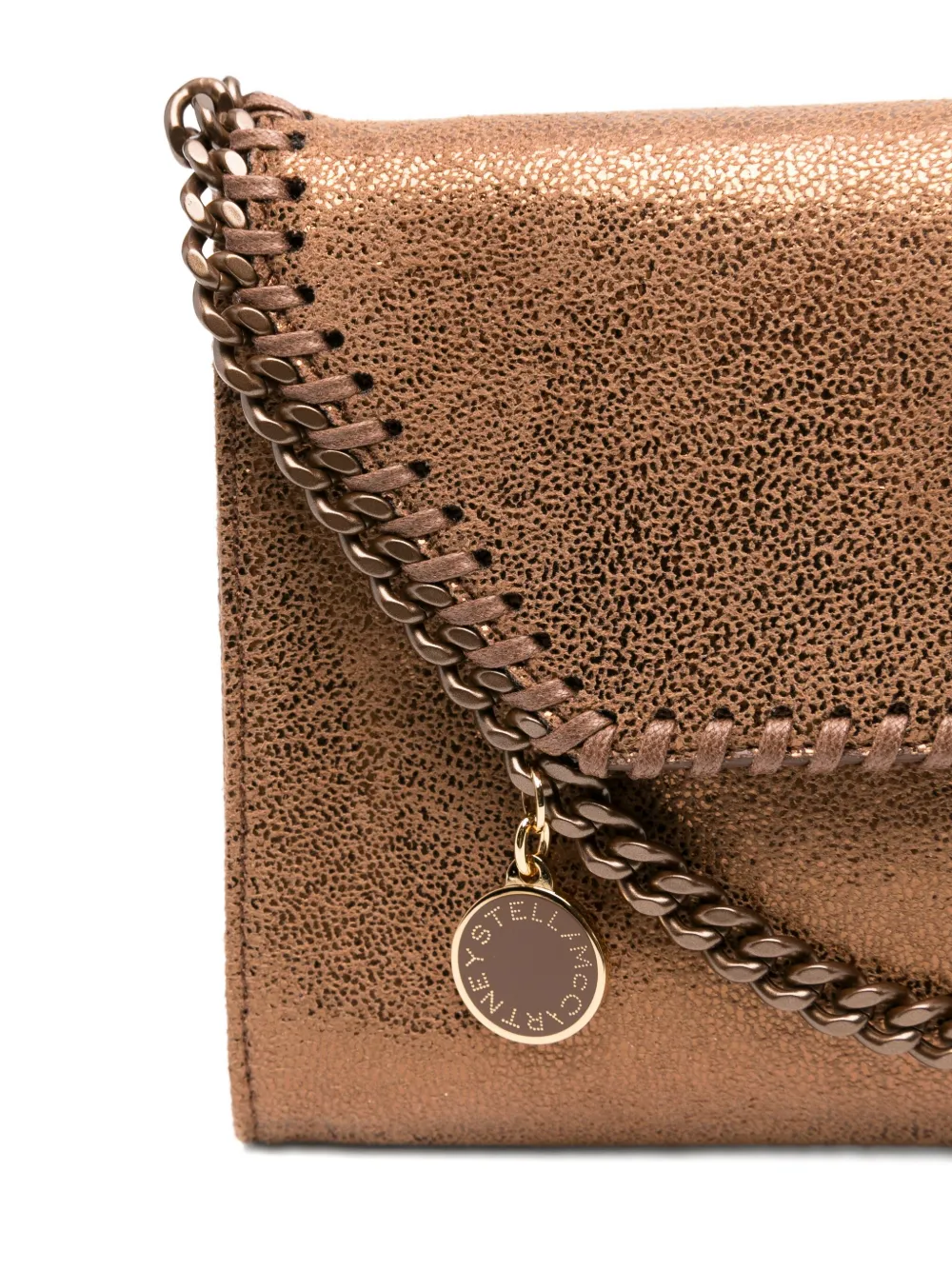 Stella McCartney Falabella chain-trimmed cross-body bag Bruin