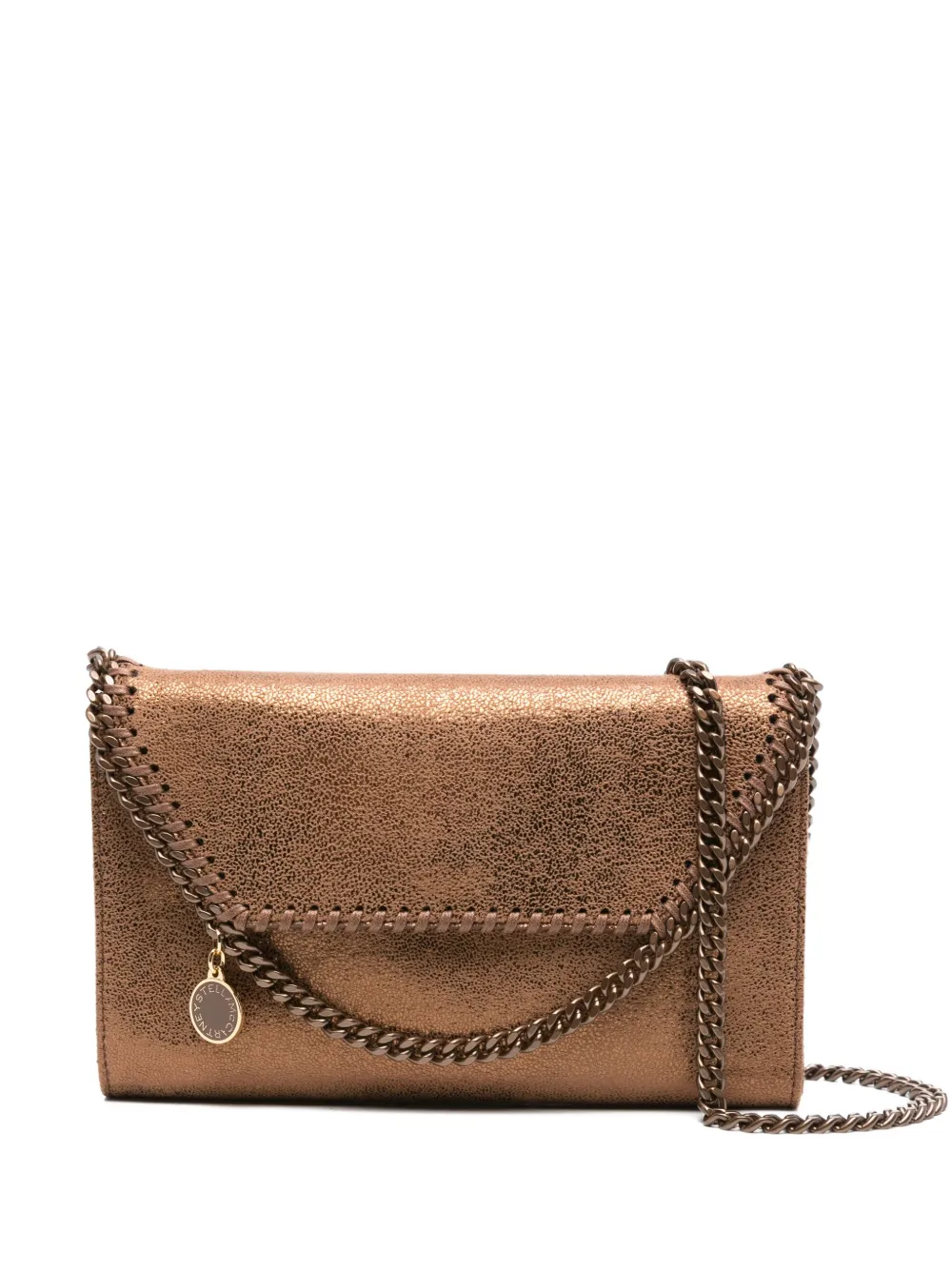 Stella McCartney Falabella chain-trimmed cross-body bag Bruin