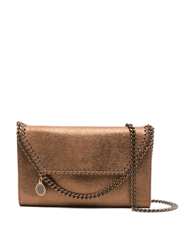 Stella McCartney ファベラミニ バッグ ブラウン Women Pecan brown Falabella Mini Tote Bag | Stella McCartney US