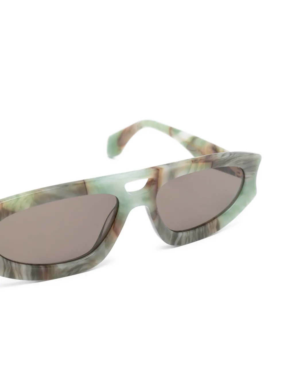 GIGI STUDIOS Zonnebril met geometrisch montuur Groen