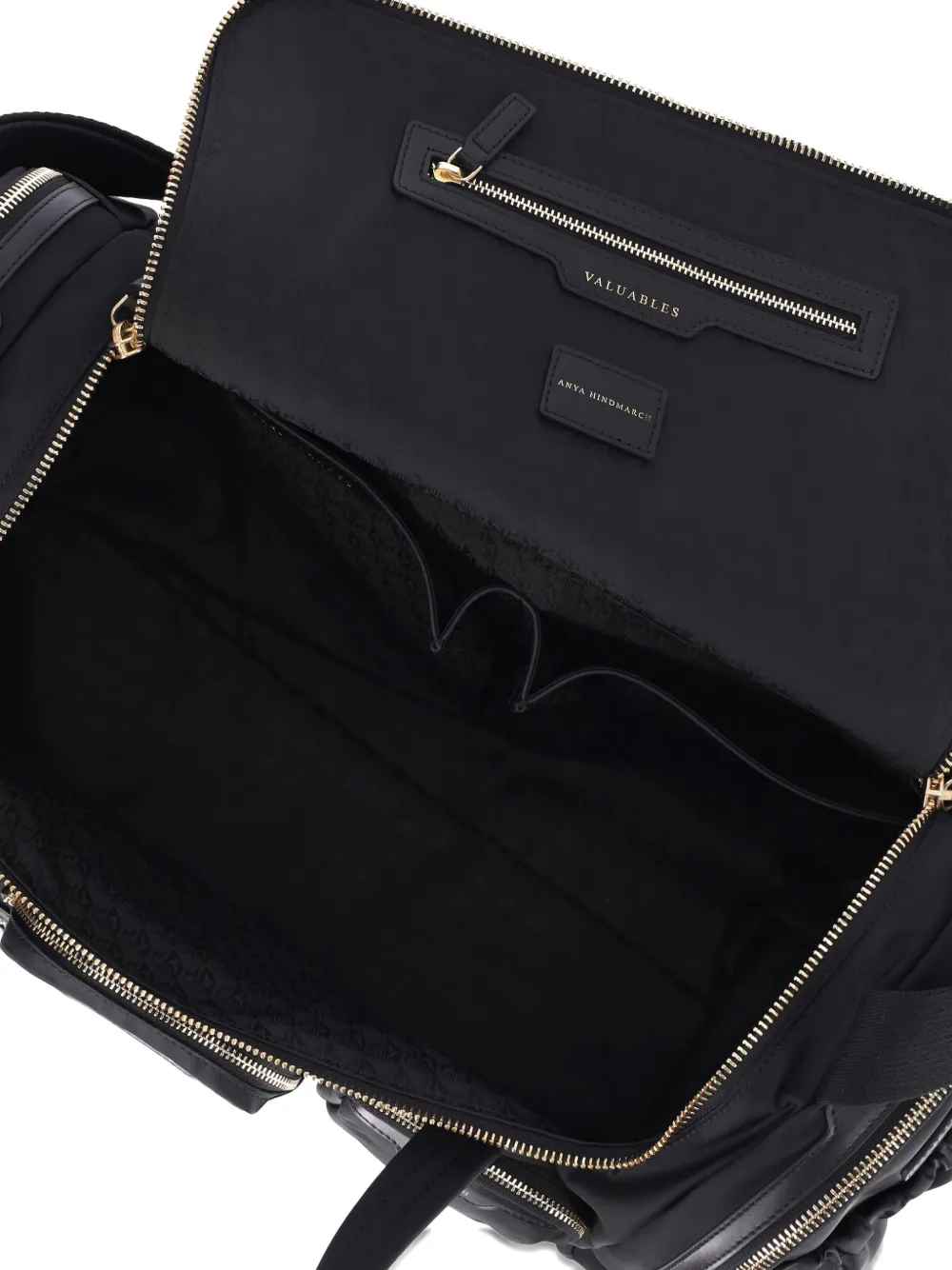 Anya Hindmarch multi-pocket weekend bag Zwart