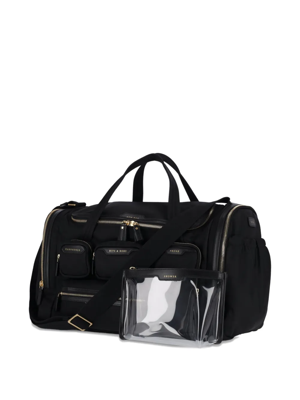 Anya Hindmarch multi-pocket weekend bag Zwart