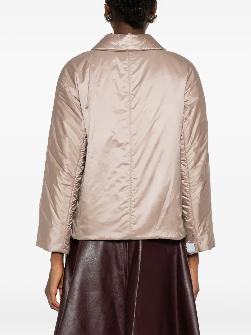 Max Mara Quilted Padded Jacket In Neutral