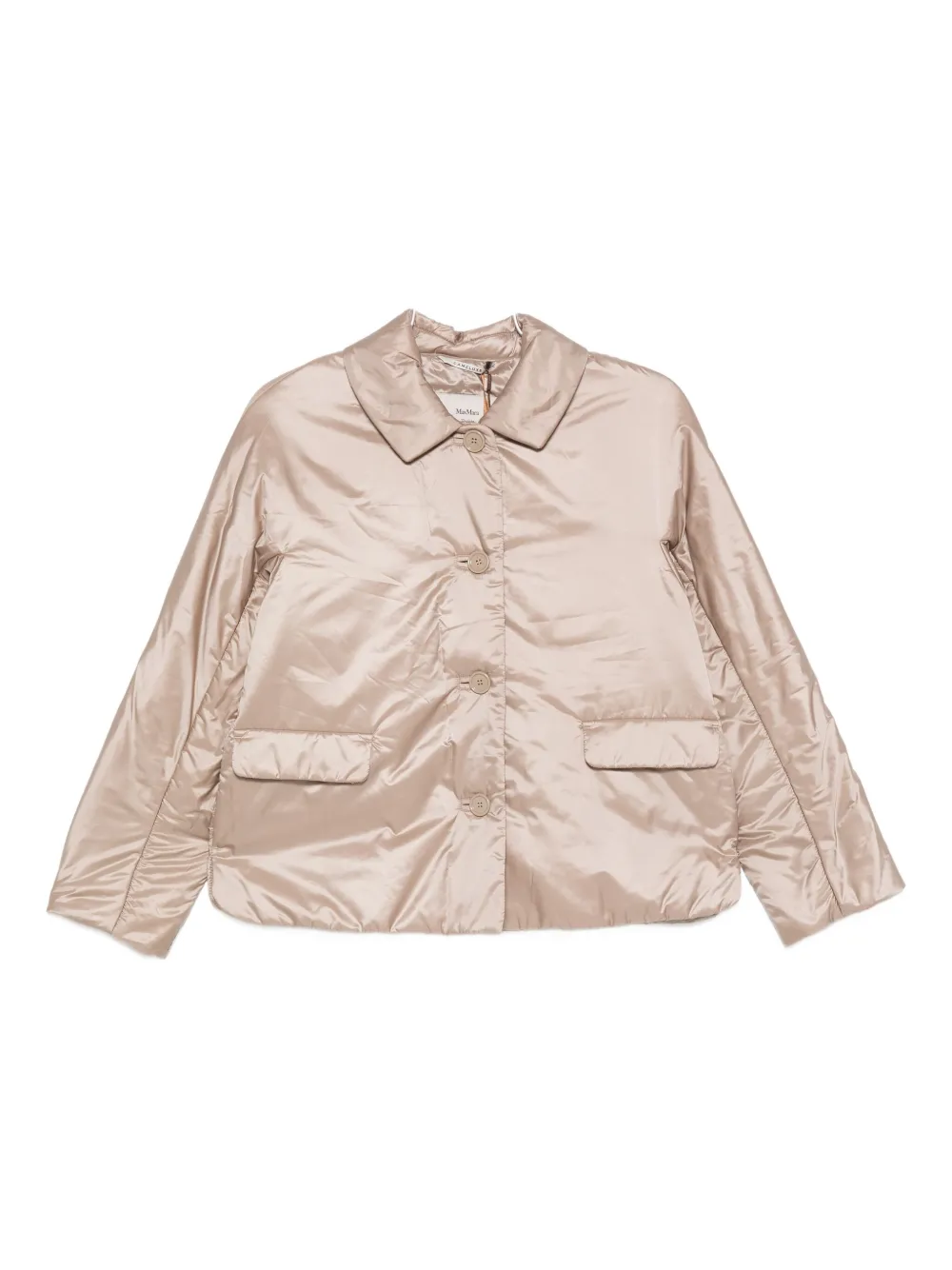 Max Mara Quilted Padded Jacket In Neutral