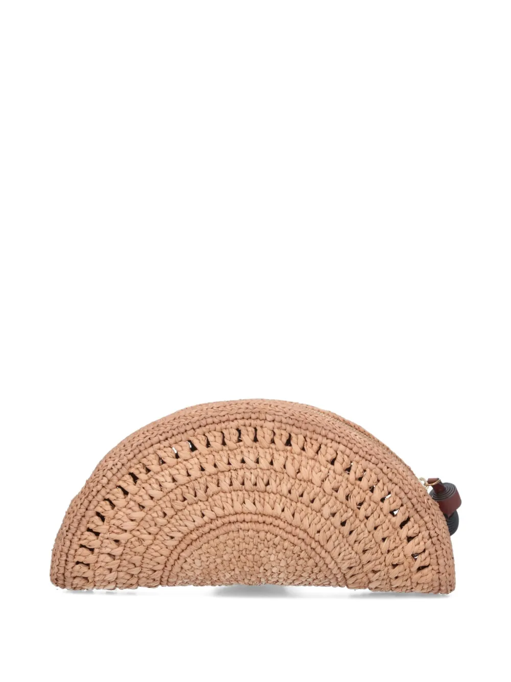 Anya Hindmarch medium tassel-charm clutch Beige