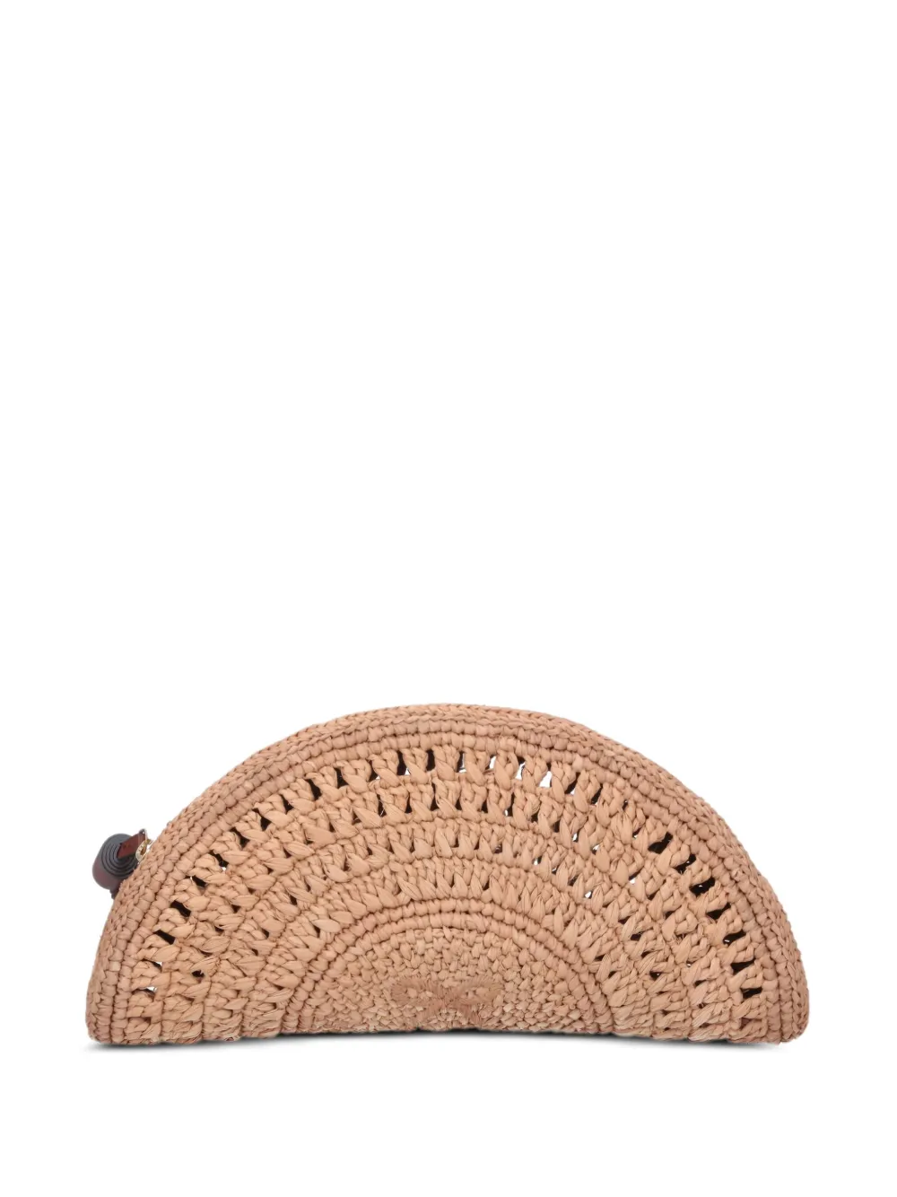 Anya Hindmarch medium tassel-charm clutch Beige