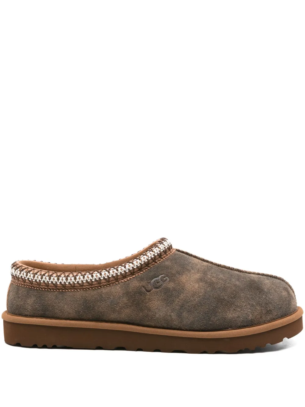 UGG Tasman Baxter braided-trim slippers Brown