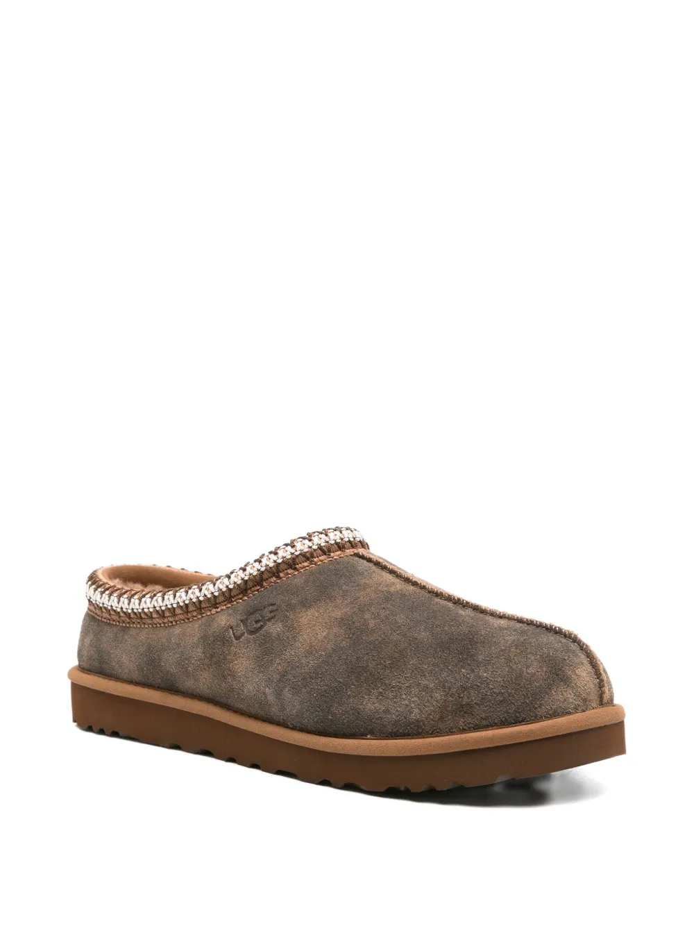 UGG Tasman Baxter braided-trim slippers Brown